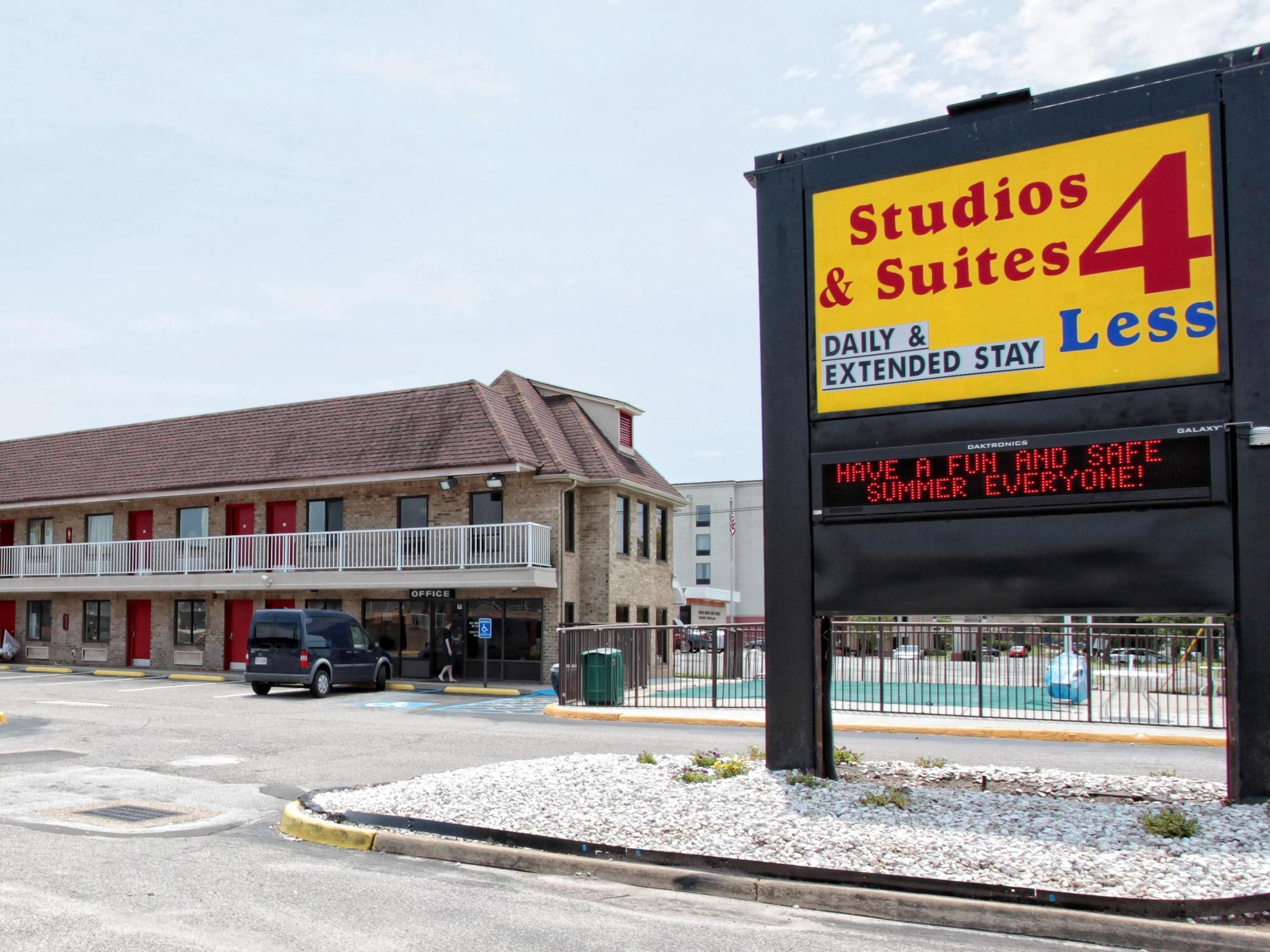 Studios y Suites 4 Less Battlefield Blvd Chesapeake Exterior foto